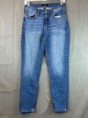 Banana Republic Girlfriend Jeans Women's 27/4 Blue Straight Leg Pre owned